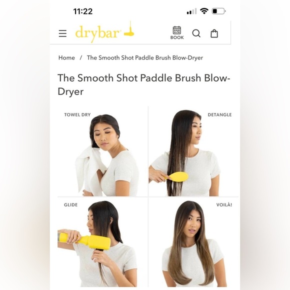 Drybar The Smooth Shot Paddle Brush Blow Dryer. - Picture 7 of 8